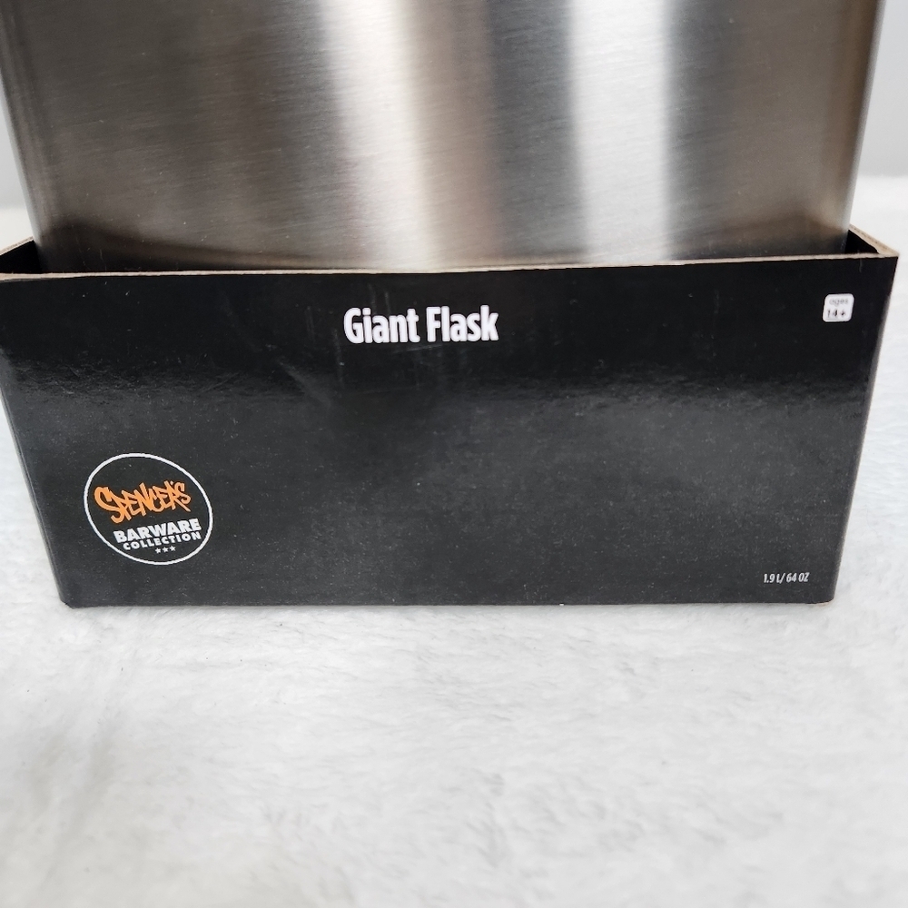 Spencer's Metallic Silver Giant Flask - Picture 4 of 4